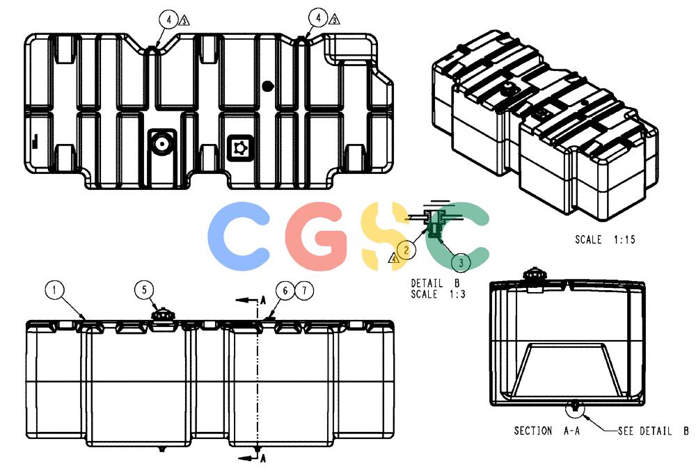 凯斯零件查询(FLX3510) - FLOATER (8/04-8/06) (02-010) - FUEL TANK ASSEMBLY Case Agriculture