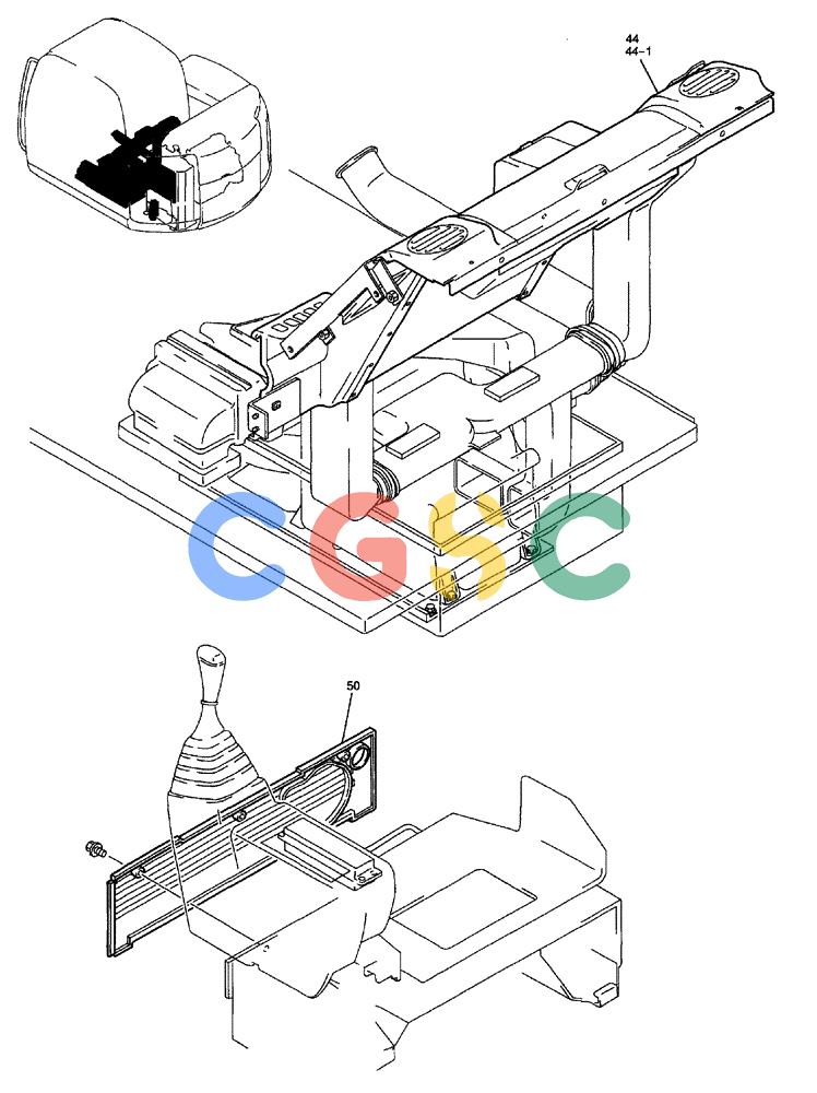 纽荷兰零件查询(EH80) - MIDI CRAWLER EXCAVATOR ASN LF04-02000 (N4TA18001 thru N4TA18010, ASN N5TA18011 -) (NA) (1/ (081) - PANEL ASSEMBLY, INSTRUMENT New Holland Constructuion