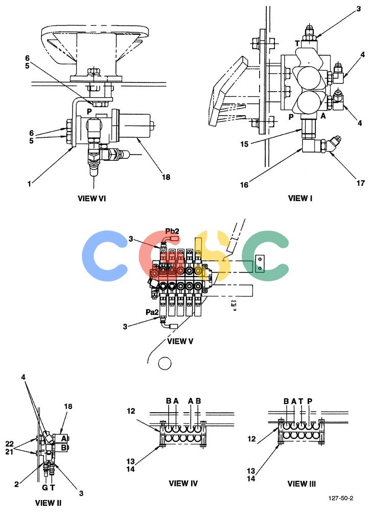 神钢零件查询(ED190LC-6E) - BLADE RUNNER EXCAVATOR/DOZER BTW YL03U0136 - YL03U0292 (1/05-12/06) (01-048[02]) - CONTROL LINES (N AND B HAND CONTROL AND ROTATION) Kobelco