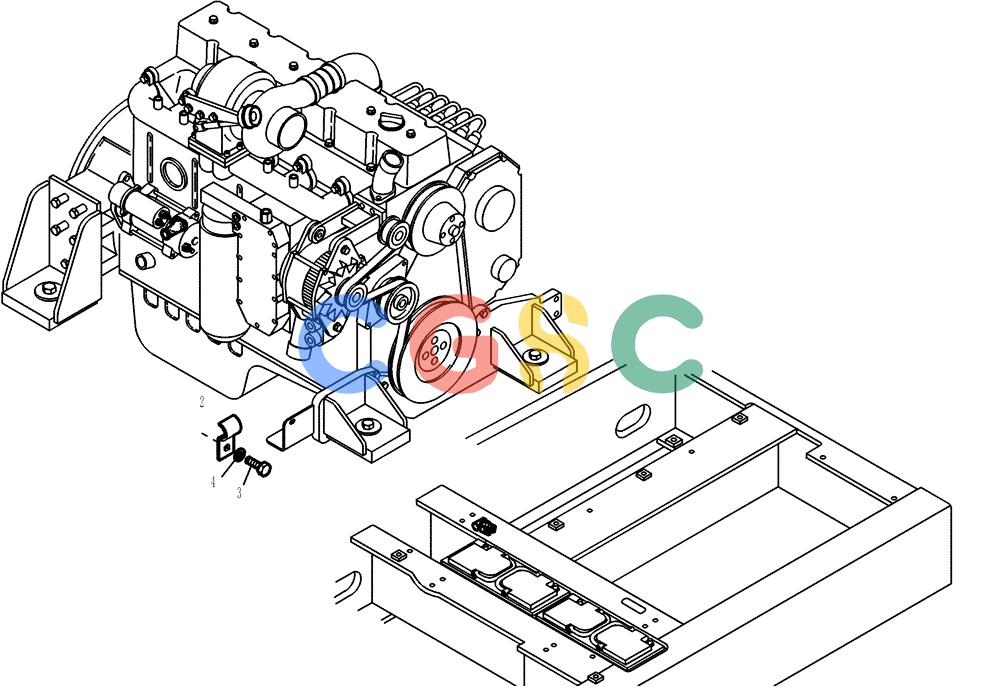 纽荷兰零件查询(EC270) - CRAWLER EXCAVATOR (7/00-) (32.253[002]) - CABLE HARNESS MOTOR STARTER (S/N 727002-UP) New Holland Constructuion