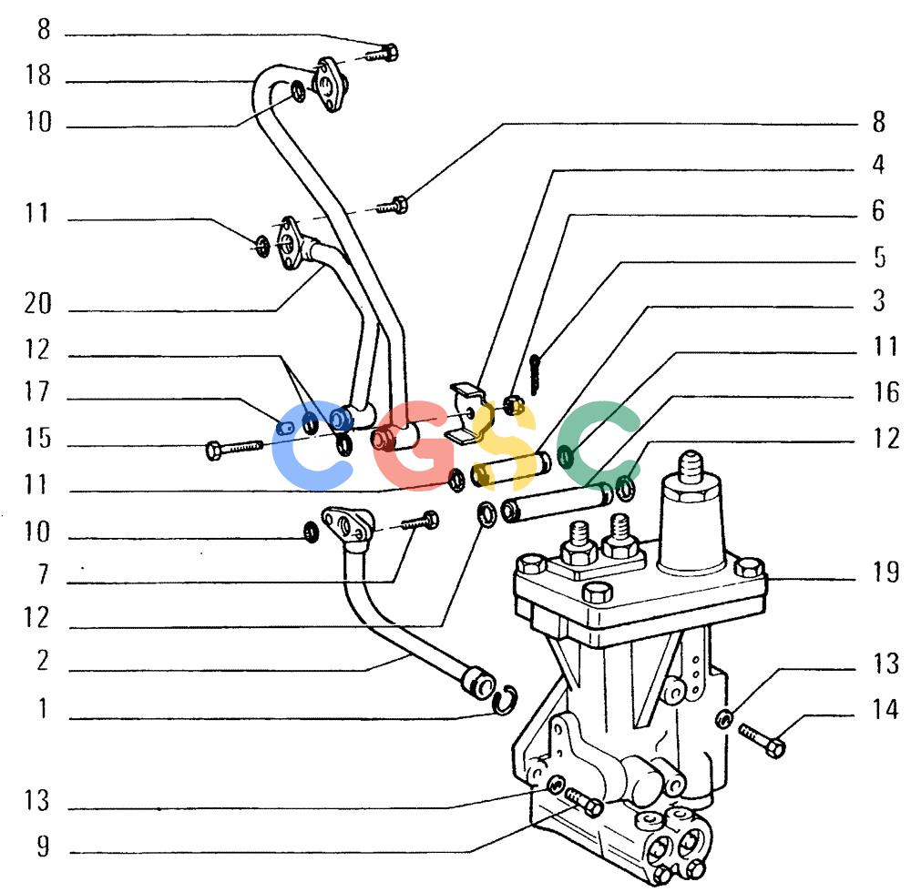 纽荷兰零件查询(FD14E) - CRAWLER DOZER (1.2110[007]) - TRANSMISSION-PIPING New Holland Constructuion