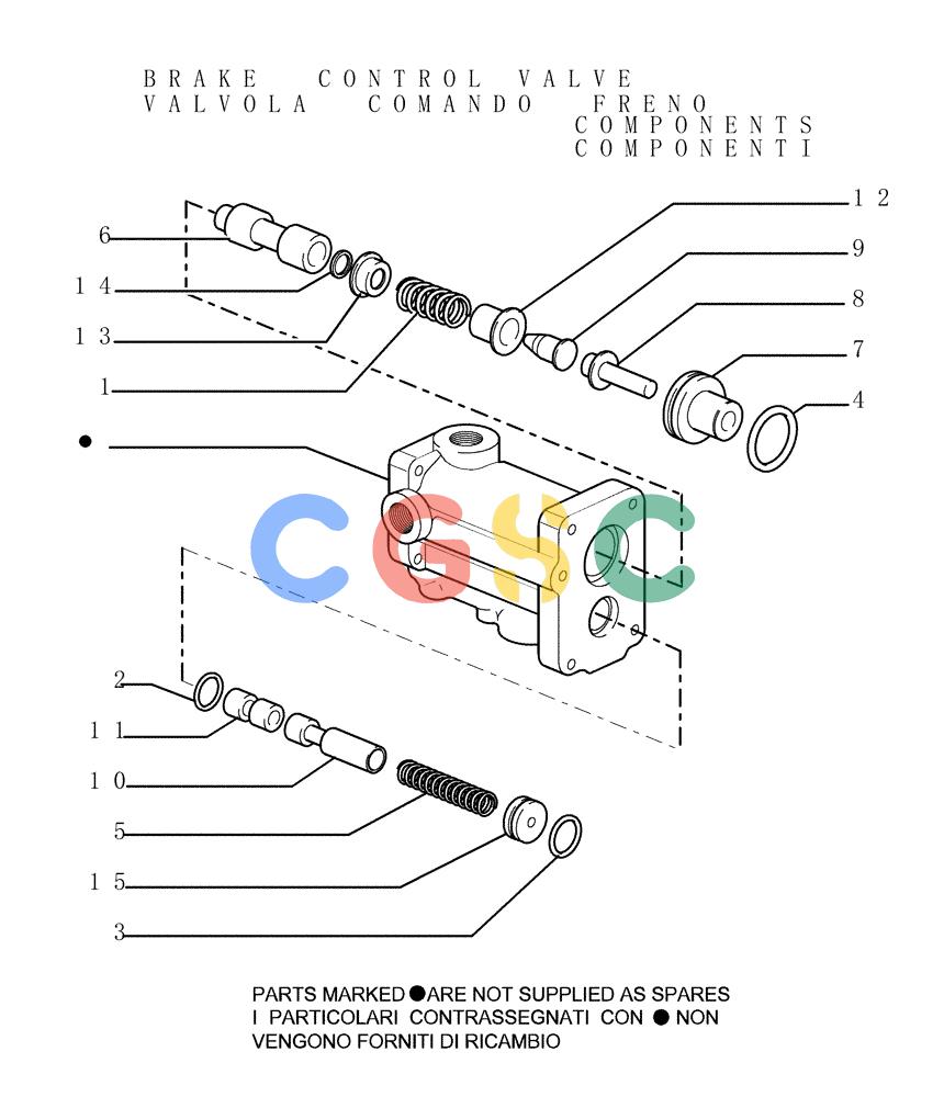 纽荷兰零件查询(DC180PS) - CRAWLER DOZER (11/00-) (2.304[03]) - BRAKE CONTROLS - STEERING CLUTCH New Holland Constructuion
