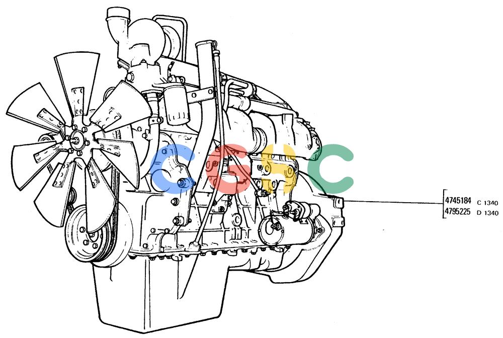 纽荷兰零件查询(FD20) - CRAWLER DOZER (A0.00[001]) - ENGINE MOUNTING New Holland Constructuion