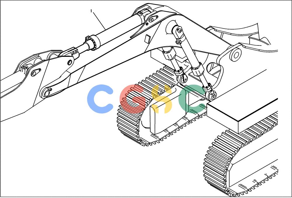 纽荷兰零件查询(EC450) - CRAWLER EXCAVATOR (SN: 750001-UP) (11/99-) (24.030[001]) - STICK CYLINDER INSTALL.MATERIAL (S/N 750005-UP) New Holland Constructuion