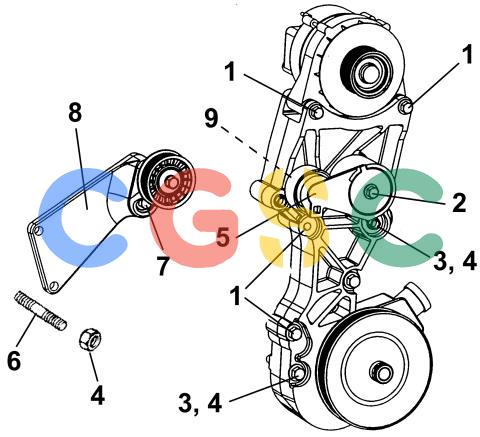 沃尔沃零件查询4.3GLPEFS; 4.3GiPEFSEngineIdler PulleyEPC Volvo Penta Parts catalog