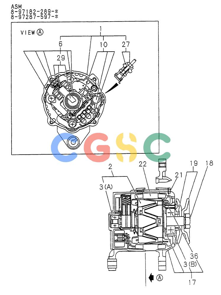 纽荷兰零件查询(E70) - MIDI CRAWLER EXCAVATOR (NA) (1/06-) (204) - GENERATOR New Holland Constructuion