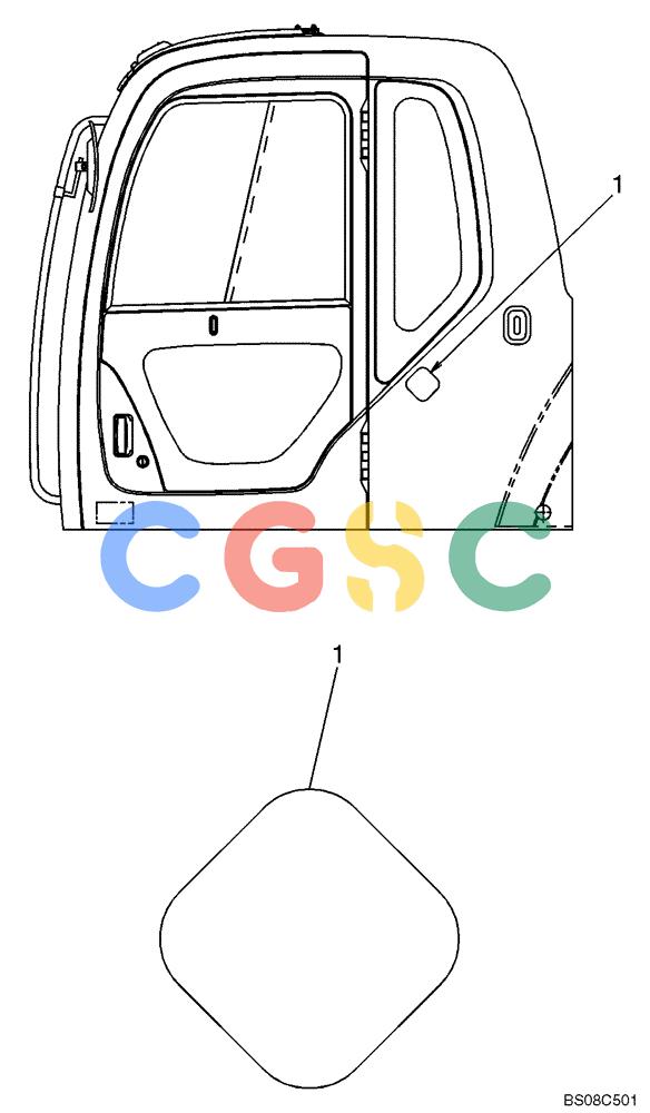 纽荷兰零件查询(E135B) - CRAWLER EXCAVATOR TIER 3 - ASN YH05-07001 (N8TA13006) (1/08-) (07-05[00]) - NAME PLATE INSTALLATION (YN22T00288F1) New Holland Constructuion