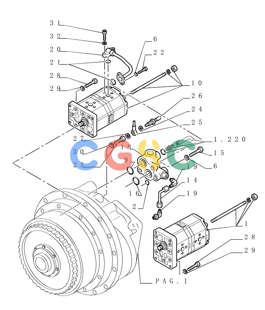 纽荷兰零件查询(DC150PS) - CRAWLER DOZER (1.200[03]) - UNIT TORQUE CONVERTER New Holland Constructuion