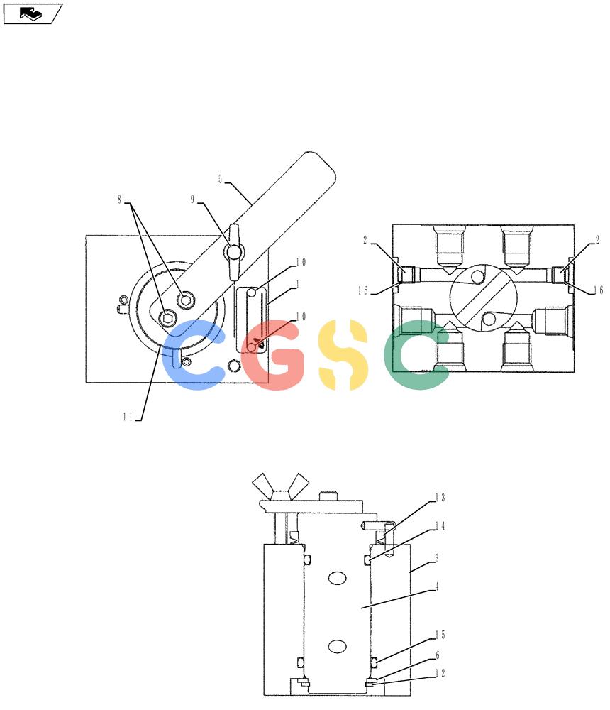 纽荷兰零件查询(E215B) - CRAWLER EXCAVATOR - TIER 3 (ROPS CAB) ASN NBDA21800 (6/13-) (07-009[00]) - VALVE ASSY (SELECTOR) New Holland Constructuion