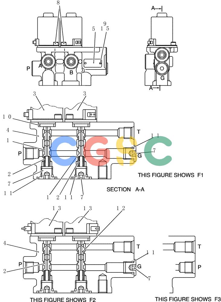 神钢零件查询(200-8) - EXCAVATOR S/N YN11-45001 - (1/06-12/09) (HC865-67-1) - VALVE ASSY, SOLENOID Kobelco