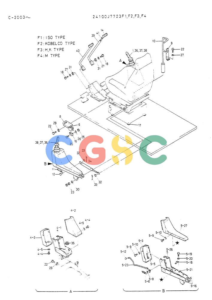 神钢零件查询(K912A) - EXCAVATOR BTW LC-2003 - LC-2016 (1/85-12/03) (03-004[03]) - CONTROL ASSY Kobelco