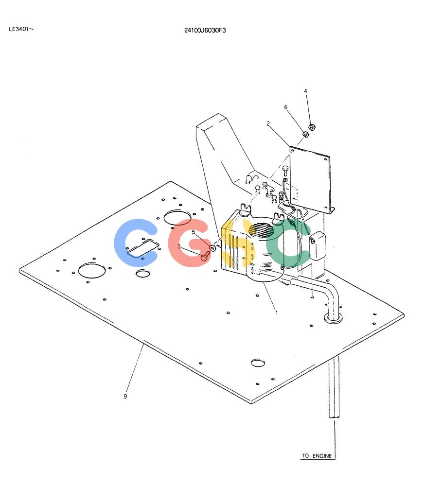 神钢零件查询(K903B) - EXCAVATOR ASN LE3401 (1/85-12/03) (08-023) - HEATER ASSY (FOR COLD REGIONS) Kobelco