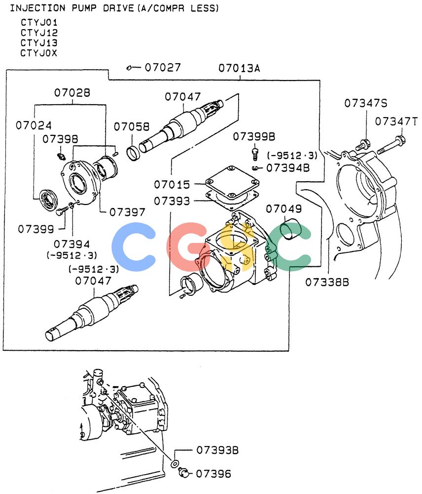 神钢零件查询(6D22-TC) - MITSUBISHI DIESL ENGINE - SK EXCAVATORS (1/06-12/06) (03-002[03]) - FUEL INJECTION PUMP GENERAL Kobelco