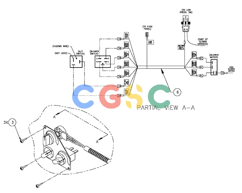 凯斯零件查询(FLX3300B) - FLOATER - 2002 (9/02-10/03) (01-009) - MISC. ITEMS CLIMATE CONTROL GROUP Case Agriculture