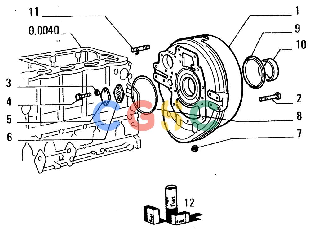 纽荷兰零件查询(FD14E) - CRAWLER DOZER (0.0043[002]) - CRANKCASE COVERS New Holland Constructuion