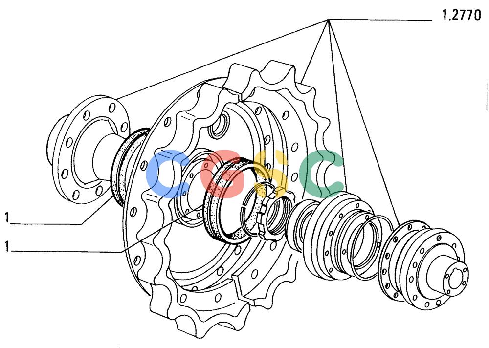 纽荷兰零件查询(FD14E) - CRAWLER DOZER (95.6410[016]) - WINTERIZATION-SPROCKET New Holland Constructuion