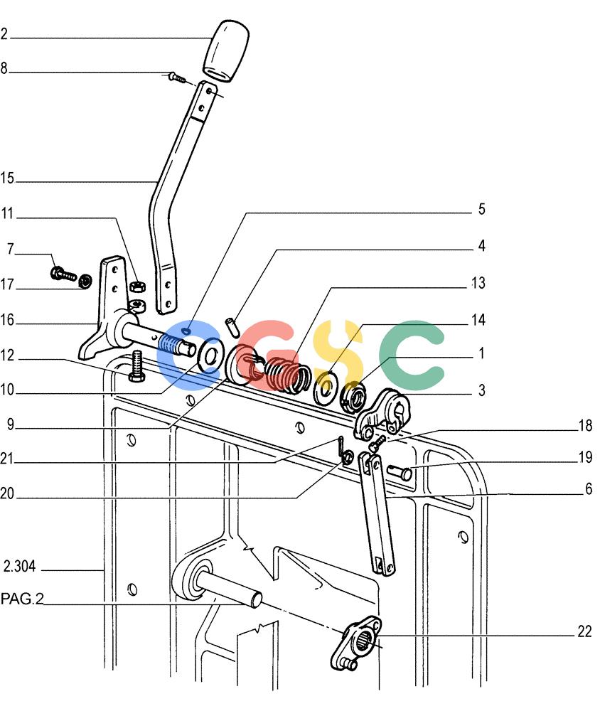 纽荷兰零件查询(FD255) - CRAWLER DOZER (N.A. VERSION) (7/95-) (0.520[01]) - THROTTLE CONTROL New Holland Constructuion