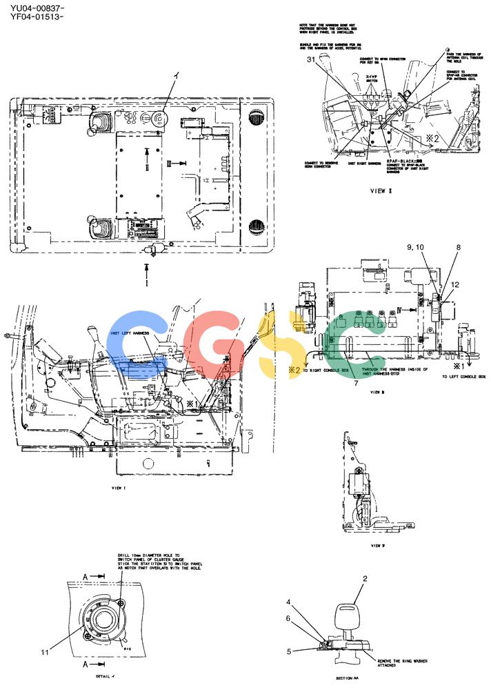 纽荷兰零件查询(E235SRLC) - CRAWLER EXCAVATOR BTW YU04-00837 - YU04-01417 (05-007[01]) - ELEC ASSY, UPP (FOR ANTITHEFT) New Holland Constructuion