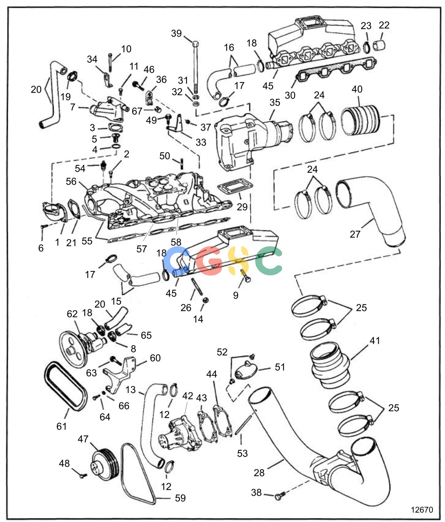 沃尔沃零件查询5.0FLPMDA; 5.8FLPMDAIntake and Exhaust SystemIntake Manifold, Exhaust &amp; CoolingEPC Volvo Penta Parts catalog