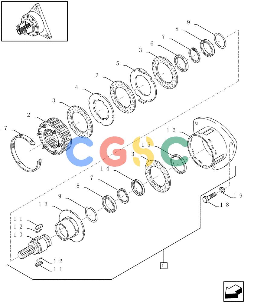 凯斯零件查询(LBX431S) - BIG RECTANGULAR BALER (6/01-12/03) (01.10[01]) - FLYWHEEL, SLIP CLUTCH Case Agriculture