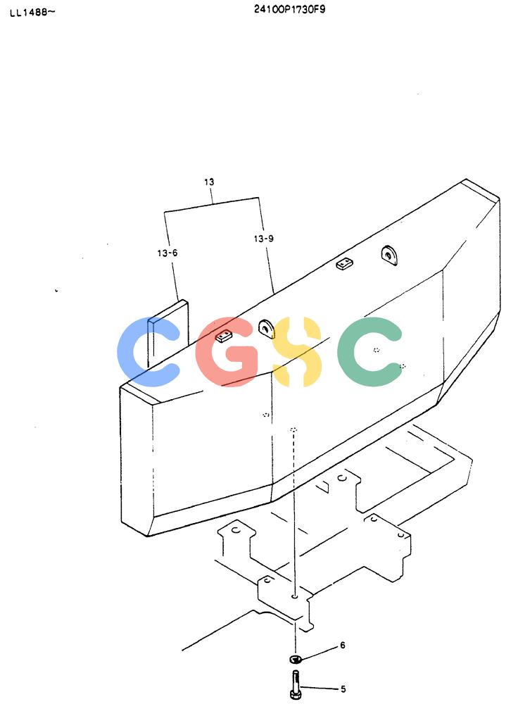 神钢零件查询(MD240BLC) - EXCAVATOR ASN LL1488 (1/80-12/06) (01-002) - COUNTER WEIGHT ASSY Kobelco