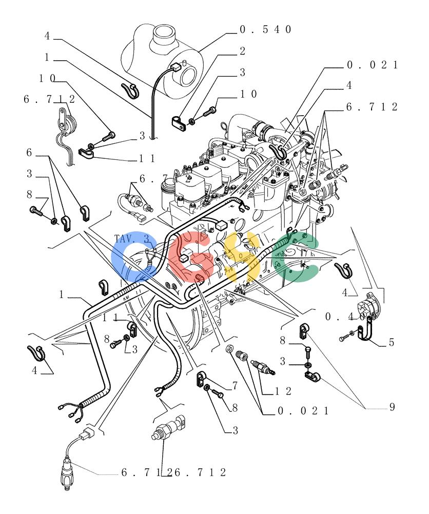 纽荷兰零件查询(DC150LT) - CRAWLER DOZER (6/00-) (6.711[01]) - ELECTRICAL SYSTEM - ELECTRIC WIRING New Holland Constructuion
