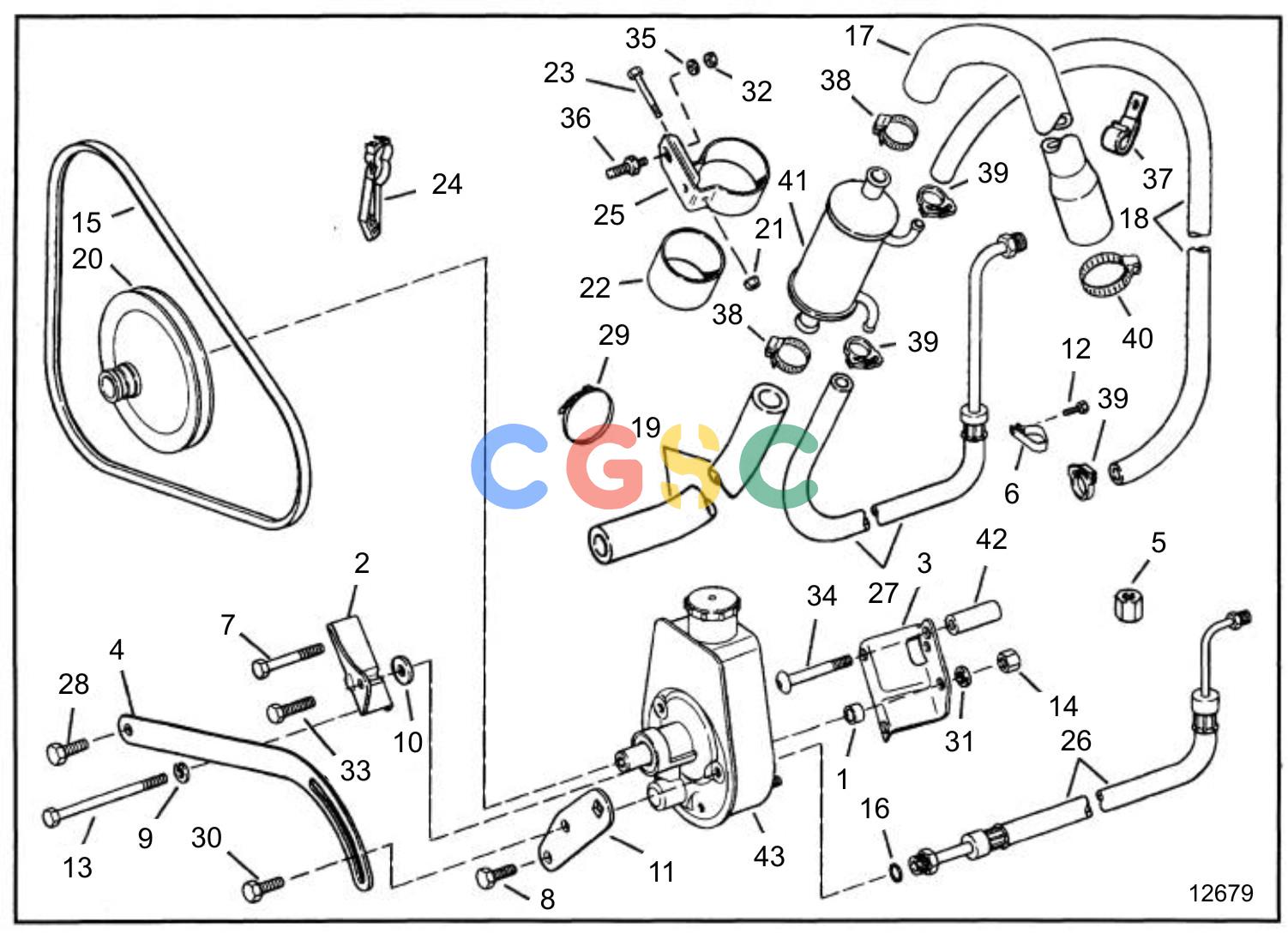 沃尔沃零件查询5.0FLPMDA; 5.8FLPMDASteering SystemSteeringEPC Volvo Penta Parts catalog