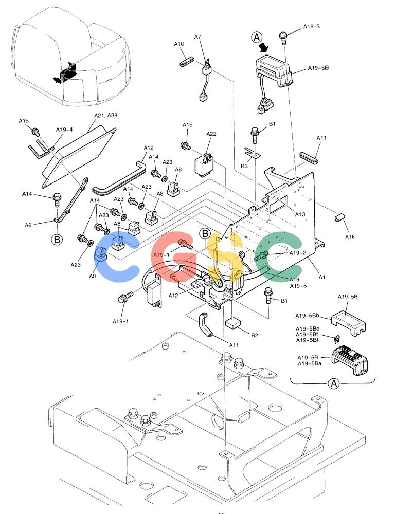 纽荷兰零件查询(E70) - MIDI CRAWLER EXCAVATOR (NA) (1/06-) (061) - CONTROLLER GROUP New Holland Constructuion