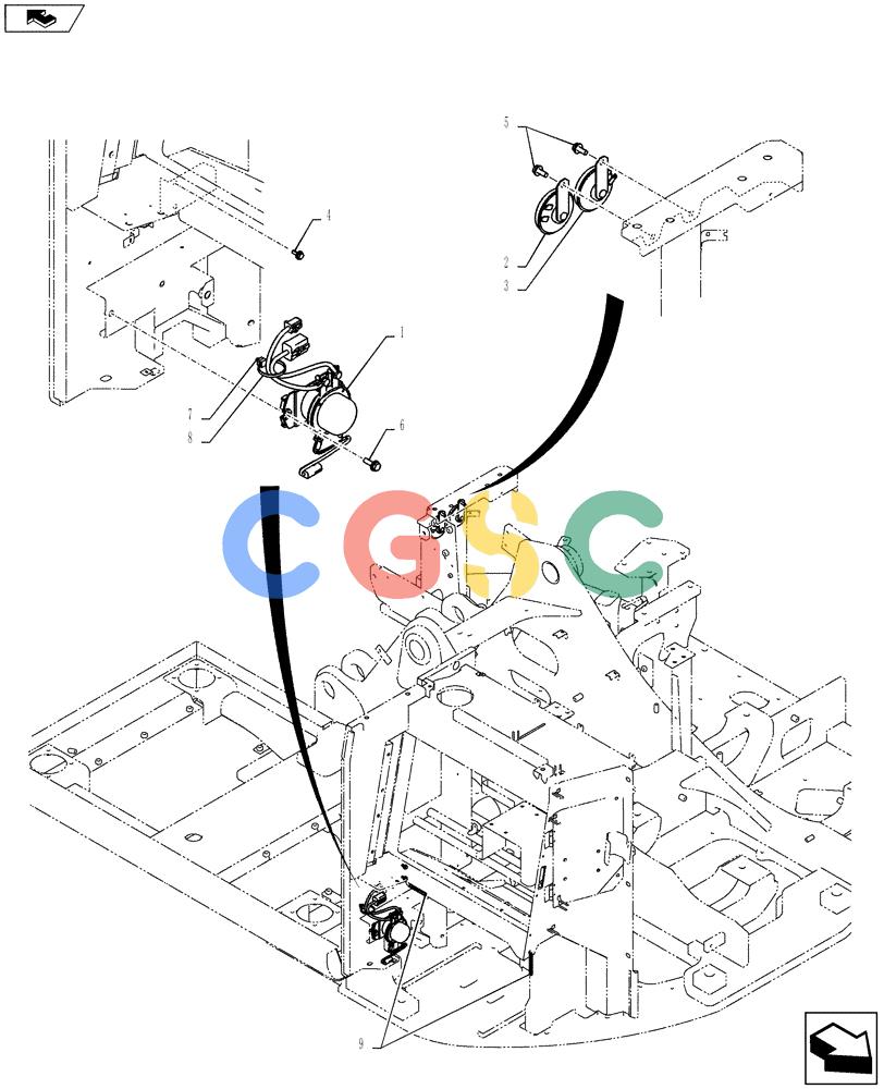 纽荷兰零件查询(E135BSRLC) - CRAWLER EXCAVATOR ASN YH06-08001 (01-078[00]) - ELECTRICAL ASSEMBLY, UPPER New Holland Constructuion