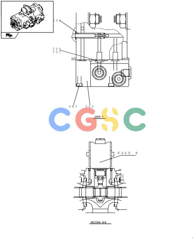 纽荷兰零件查询(E235BSR) - CRAWLER EXCAVATOR (5/07-) (1.030[04]) - HYDRAULIC PUMP - COMPONENTS New Holland Constructuion