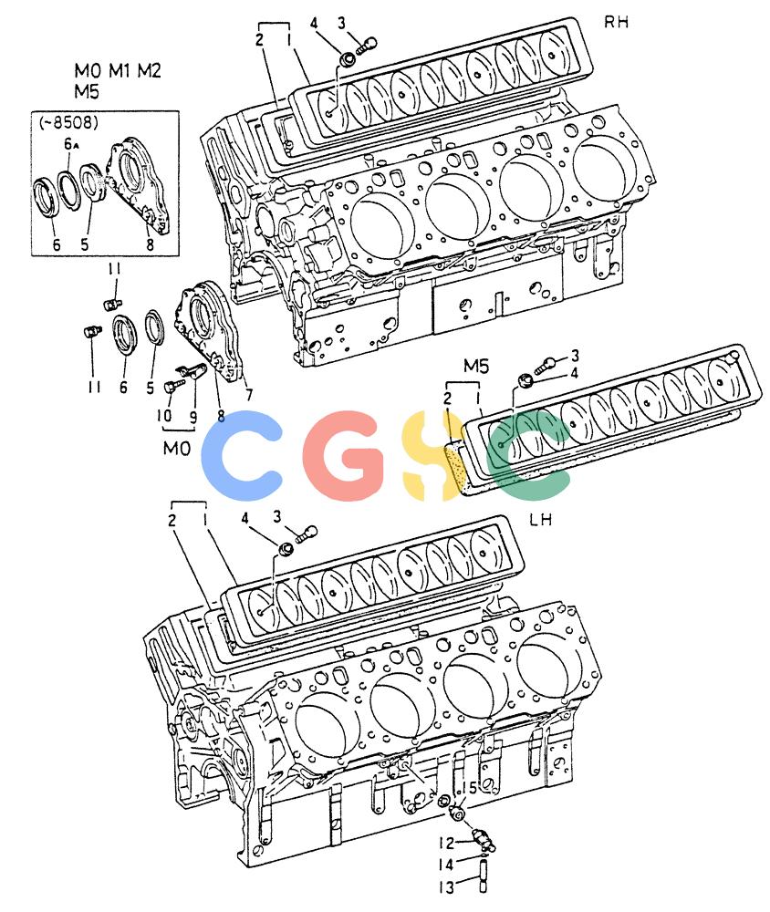 神钢零件查询(8DC9-T) - MITSUBISHI DIESEL ENGINE - K914 & K975 (1/79-12/06) (01-023[1]) - ENGINE ATTACHING PARTS Kobelco