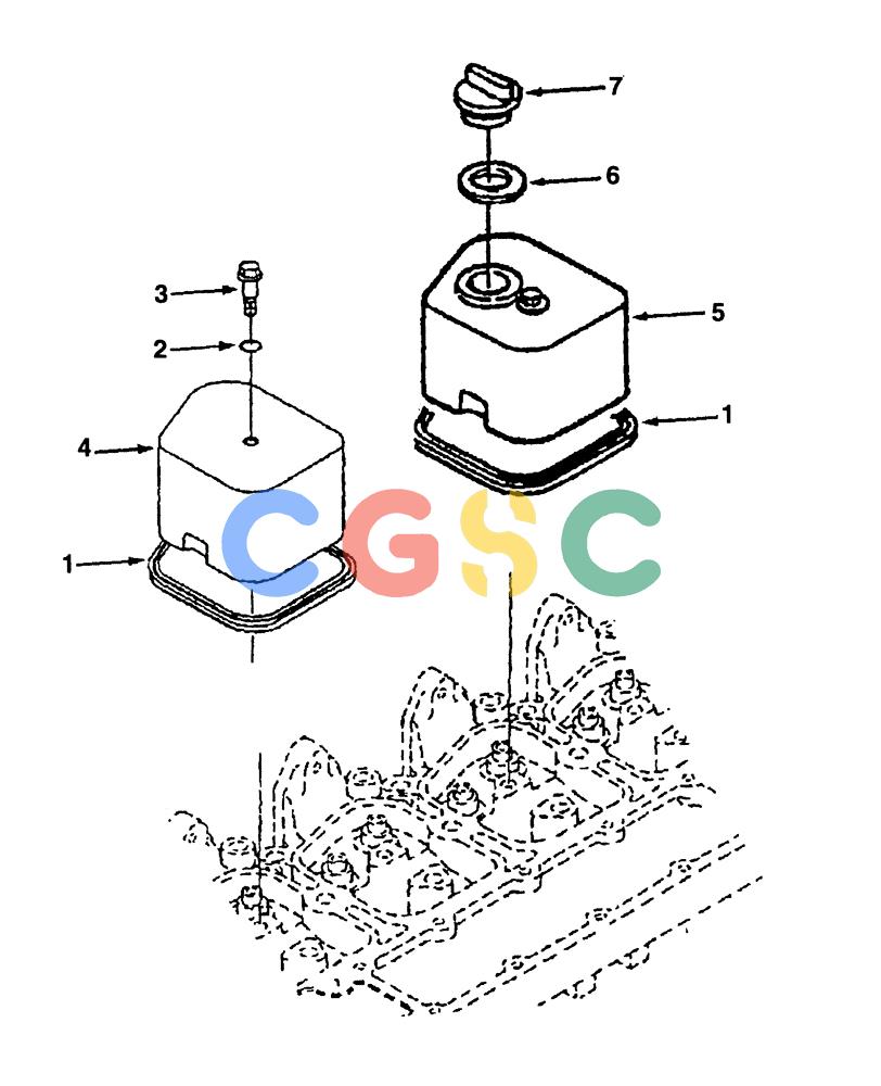 纽荷兰零件查询(DC100) - CRAWLER DOZER (N.A. VERSION) (4/00-) (0.045[01]) - BREATHER - ENGINE DC70 - DC80 - DC100 New Holland Constructuion