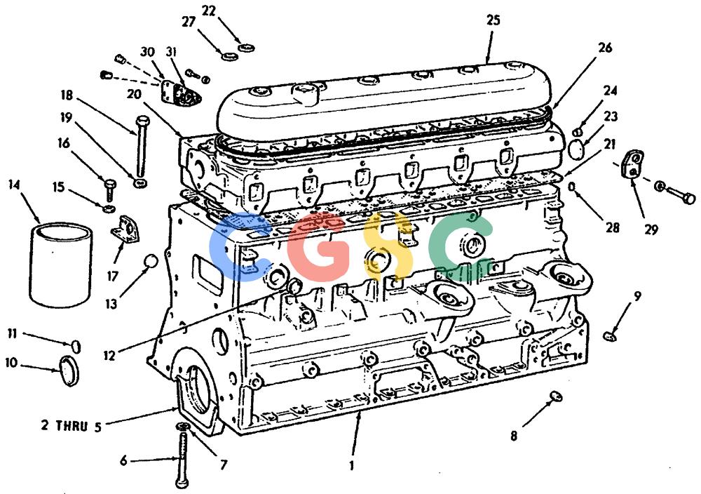 纽荷兰零件查询(65B) - MOTORGRADERS (A1.01[001]) - CYLINDER BLOCK (8065.04 ENGINE) New Holland Constructuion