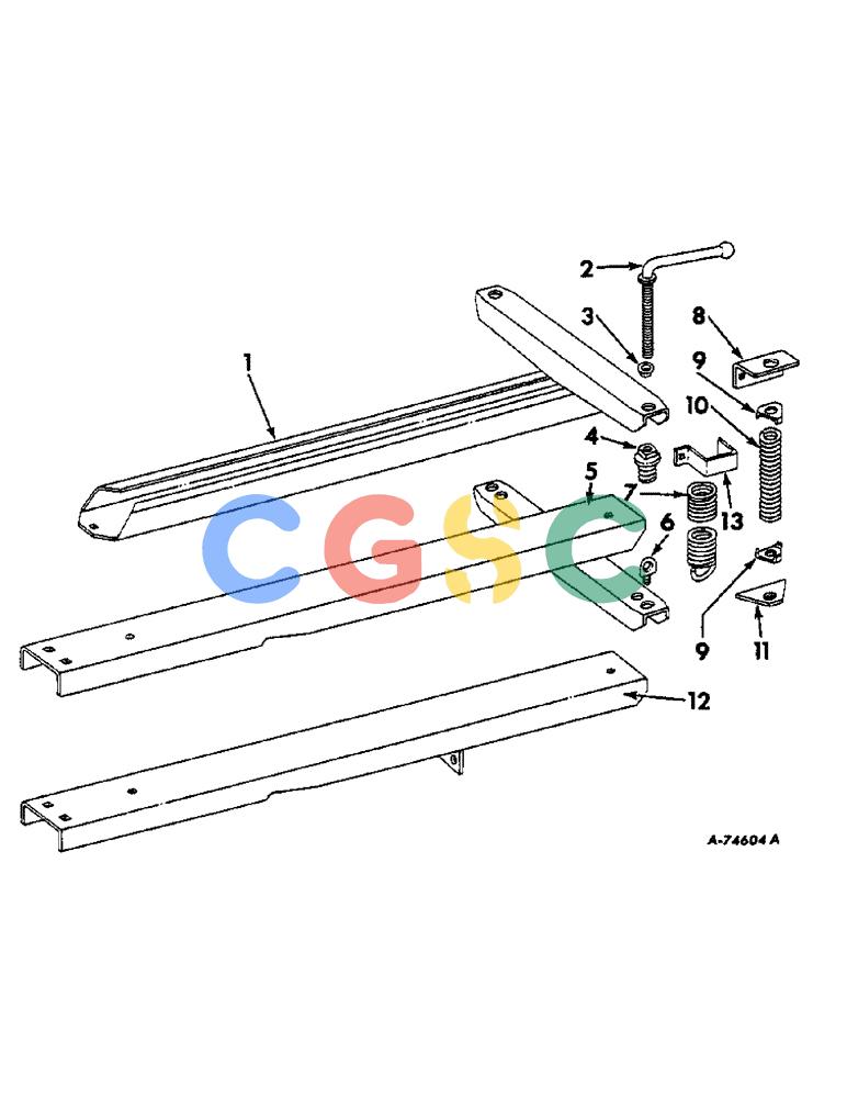 凯斯零件查询(47) - INTERNATIONAL HARVESTER RECTANGULAR BALER (1/63-12/88) (B-42) - MANUAL BALE TENSION DEVICE, WHEN ORDERED Case Agriculture