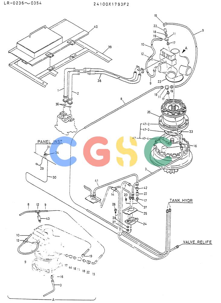 神钢零件查询(K914) - EXCAVATOR ASN LR-0143 (1/79-12/03) (04-007) - BRAKE ASSY (FOR NORTH EUROPE, WRIST CONTROL TYPE) Kobelco