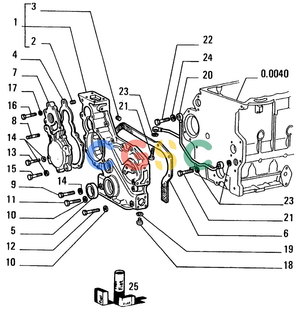 纽荷兰零件查询(FD14E) - CRAWLER DOZER (0.0043[001]) - CRANKCASE COVERS New Holland Constructuion