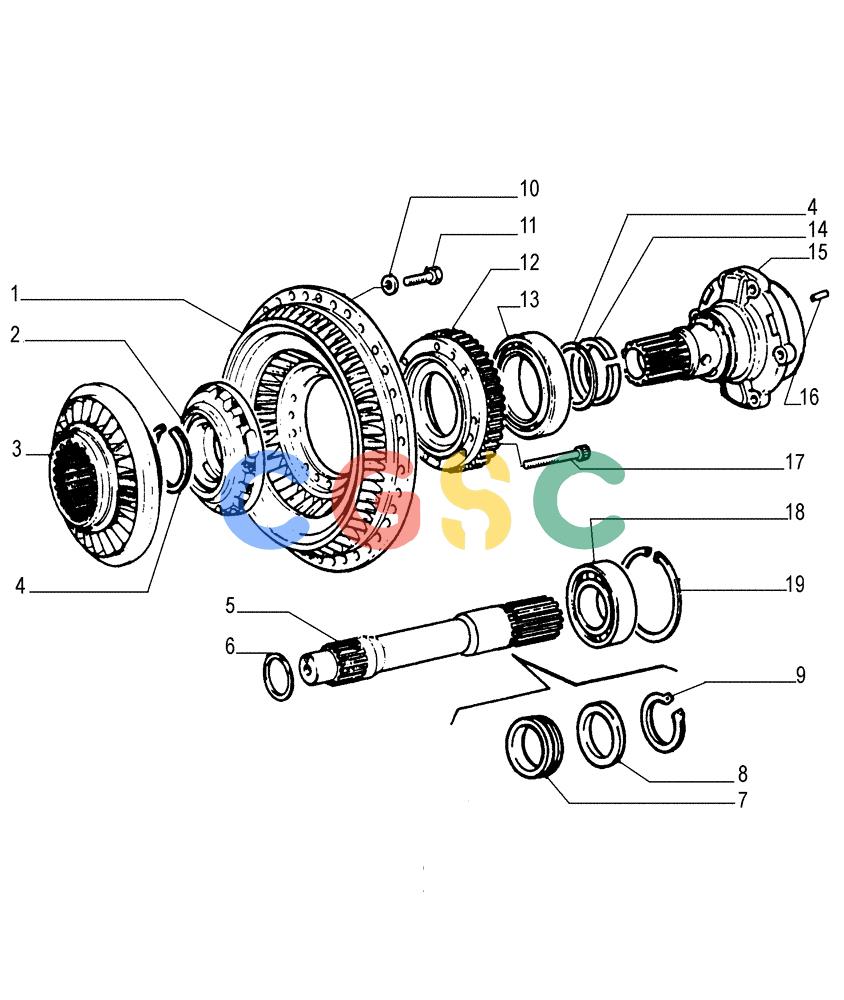 纽荷兰零件查询(FD255) - CRAWLER DOZER (N.A. VERSION) (7/95-) (1.200[05]) - TORQUE CONVERTER - COMPONENTS New Holland Constructuion