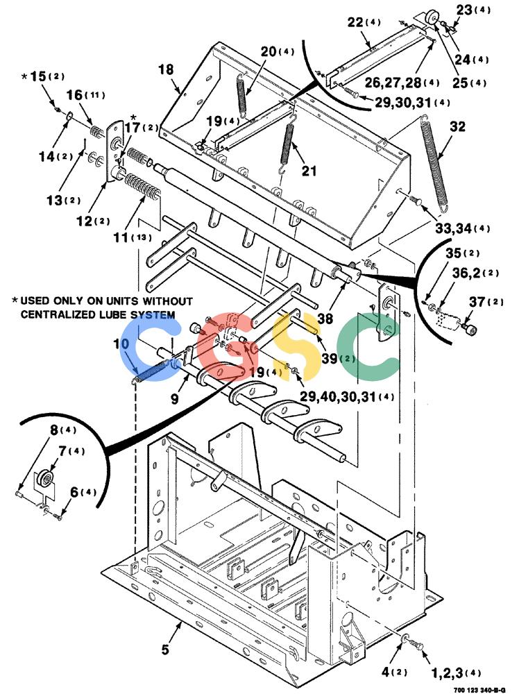 凯斯零件查询(8575) - CASE IH MID-SIZE RECTANGULAR BALER (NORTH AMERICA) (1/95-12/00) (06-004) - KNOTTER FRAME ASSEMBLY, S.N. CFH0113001 THRU CFH0163128 Case Agriculture