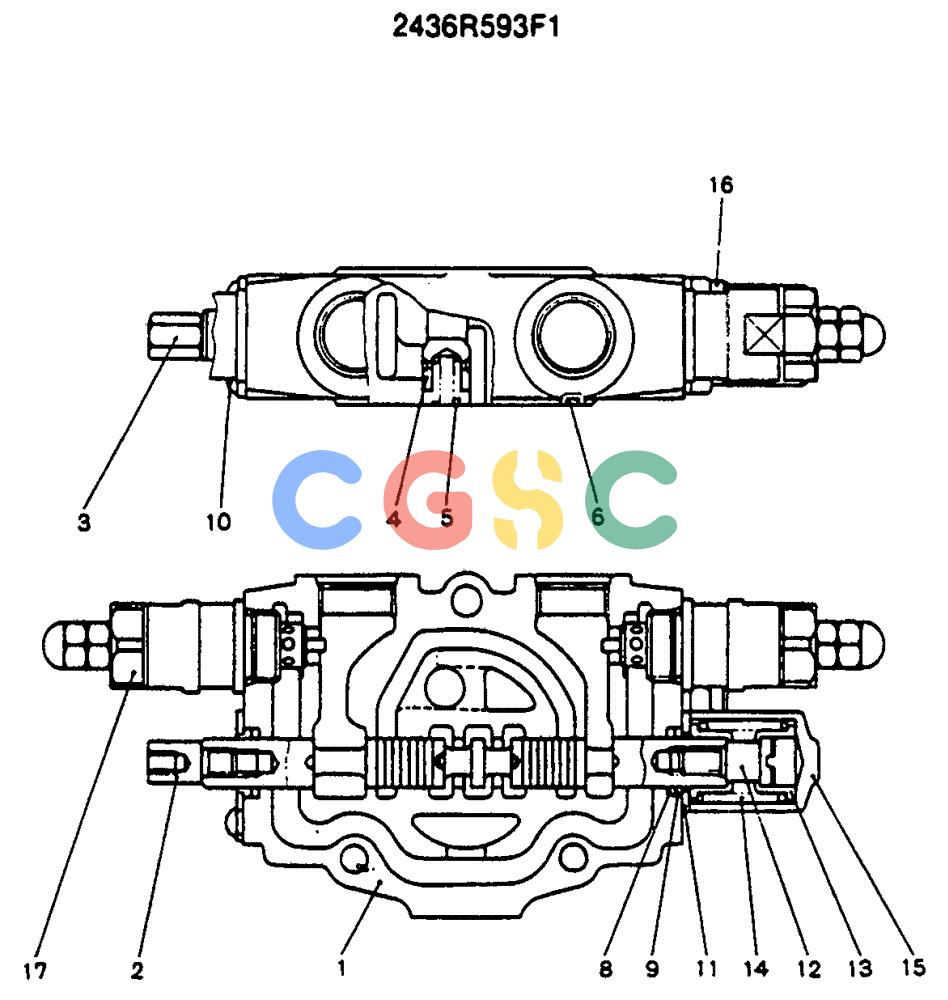 神钢零件查询(SK130LC) - EXCAVATOR BTW YPU1001 - YPU2000 (1/98-12/98) (12-007) - SPOOL ASSY Kobelco