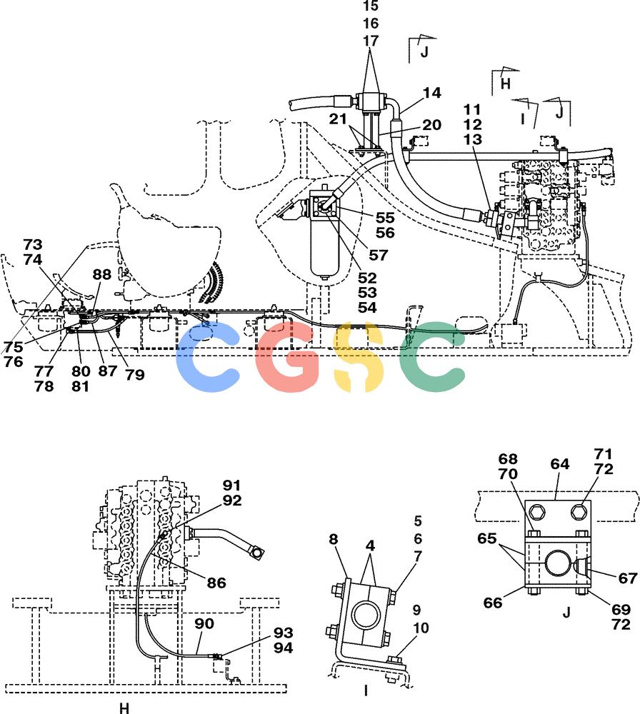 纽荷兰零件查询(E805) - CRAWLER EXCAVATOR (1/05-) (08-061-01[01]) - HYDRAULICS SINGLE ACTING CIRCUIT/HAMMER New Holland Constructuion
