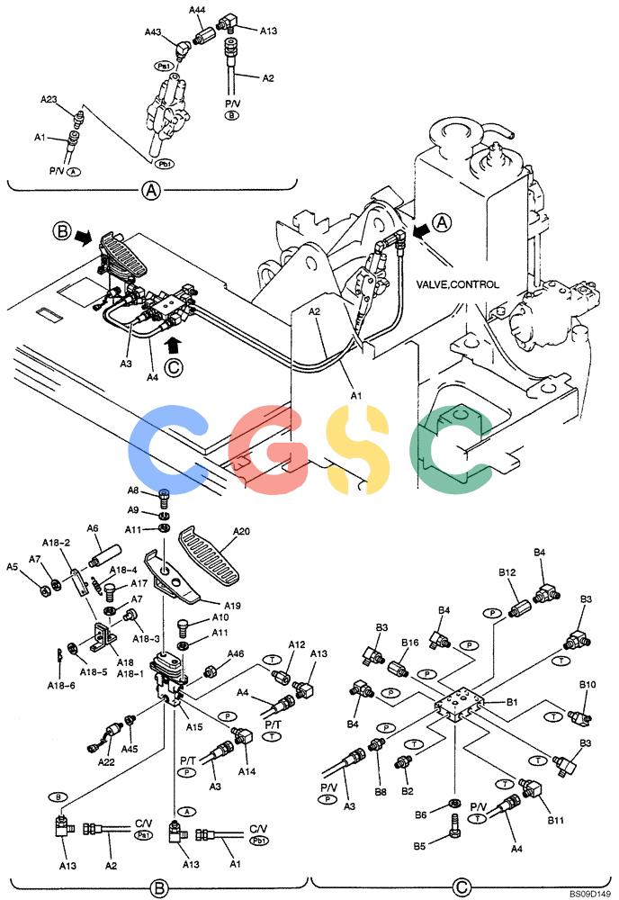 神钢零件查询(NIBBLER) - & BREAKER - SK70SR-1E SHORT RADIUS EXCAVATOR ASN YT02-04001 (4/03-12/04) (06-033[00]) - REMOTE CONTROL LINES (EXTRA), (YT68H00037F1 & YT64H00036F2) Kobelco