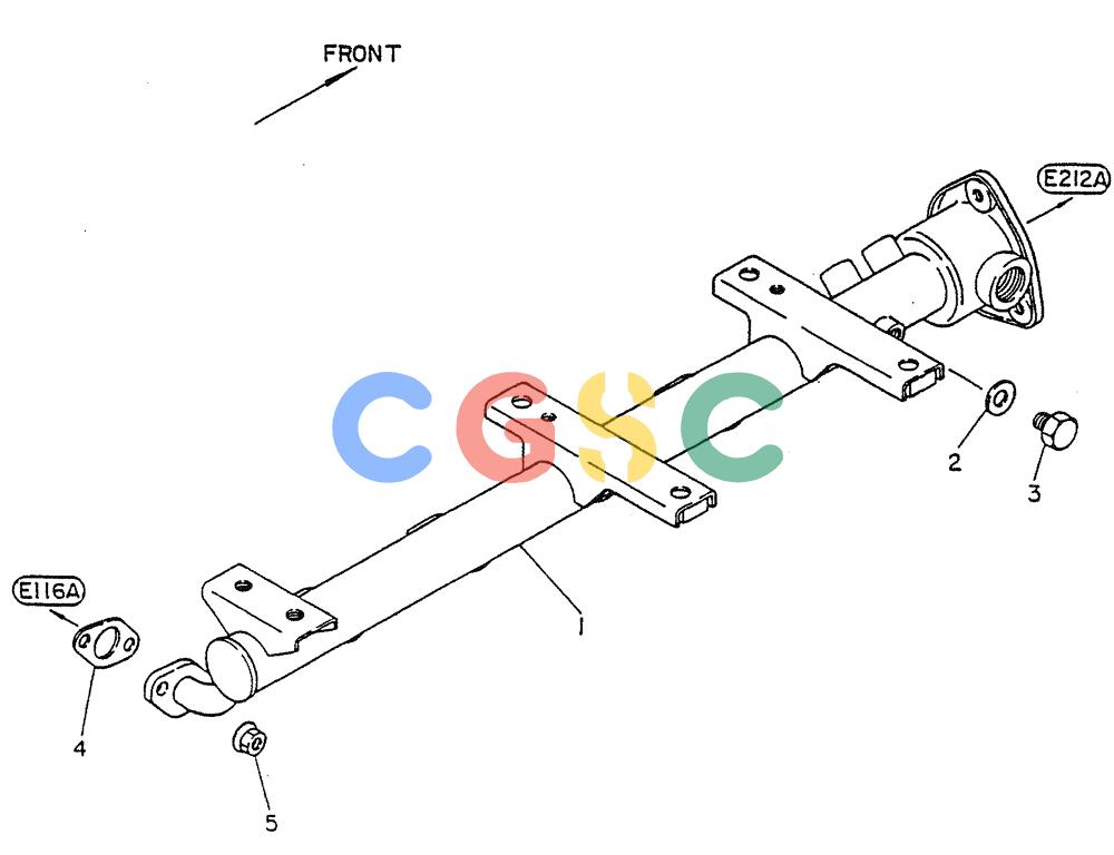 神钢零件查询(FD6(T)14) - NISSAN DIESEL ENGINE ASN 050001 - LK400 & LK500A (1/06-12/06) (03-005[02]) - MANIFOLD WATER Kobelco