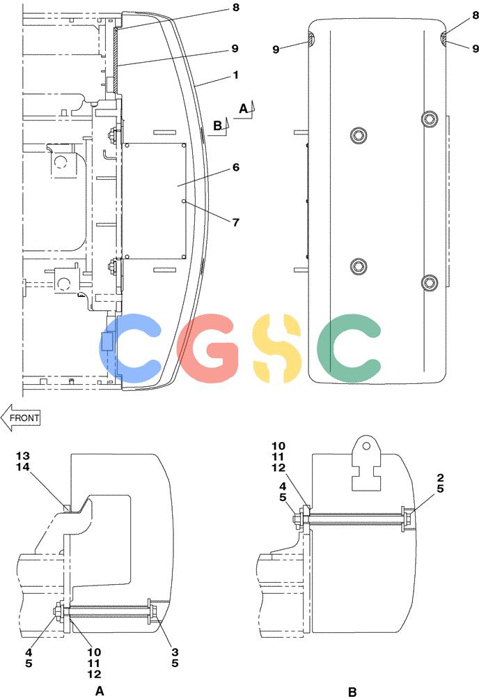 纽荷兰零件查询(E805) - CRAWLER EXCAVATOR (1/05-) (09-011-00[01]) - COUNTERWEIGHT New Holland Constructuion