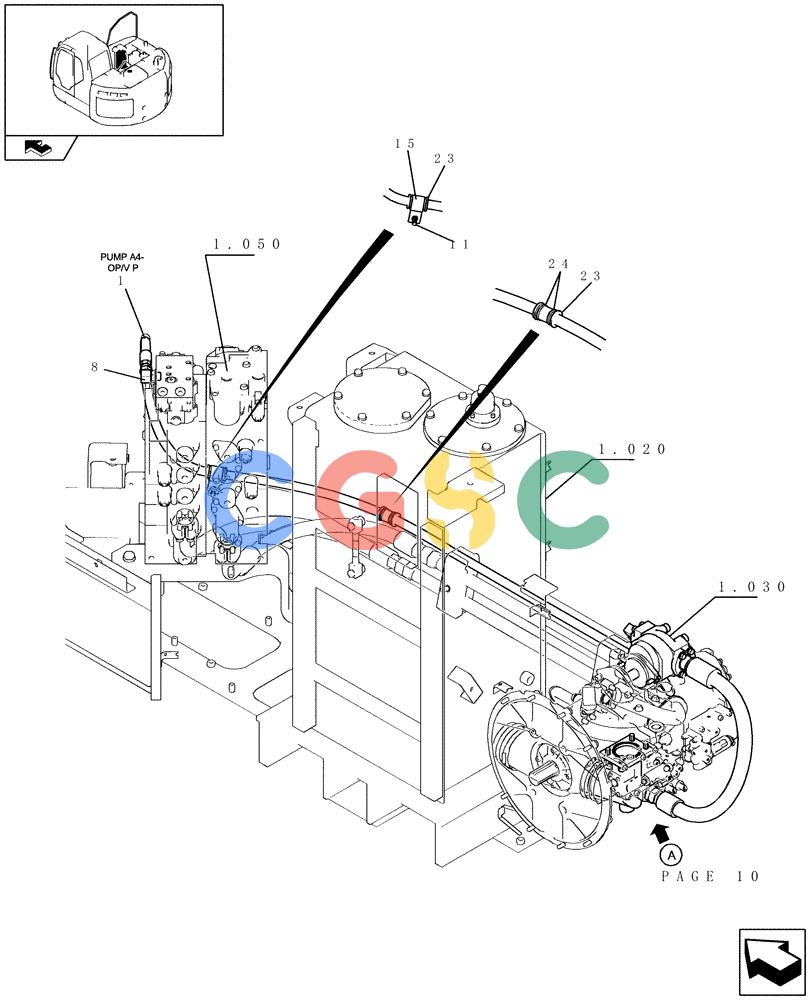 纽荷兰零件查询(E235BSR) - CRAWLER EXCAVATOR (5/07-) (1.054[09]) - PUMP/CONTROL VALVE PIPING - EXTRA New Holland Constructuion