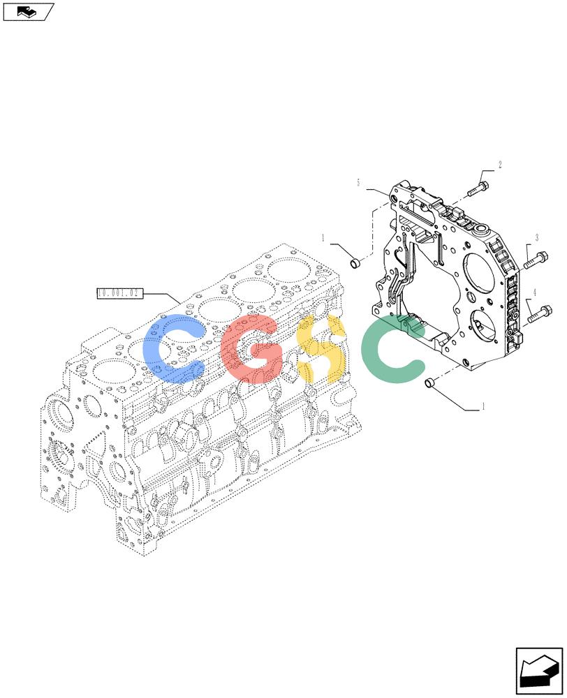 神钢零件查询(F4HFE613S A003) - ENGINE 504386128 - YN02P00090P1 (7/13-) (10.102.04) - CRANKCASE COVERS (504350260) Kobelco