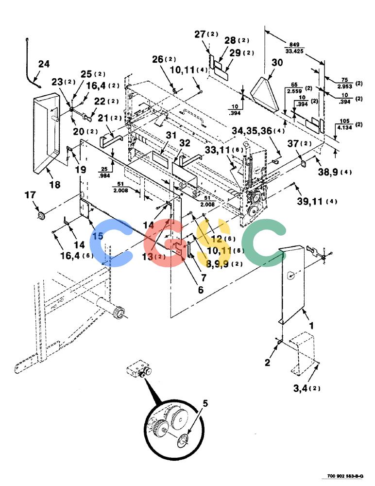 凯斯零件查询(8465) - CASE IH AUTO ROUND BALER (1/91-12/97) (9-80) - MESH WRAP KIT, SHIELDS AND DECAL ASSEMBLIES, SERIAL NUMBER CFH0073001 THROUGH CFH0073010 Case Agriculture