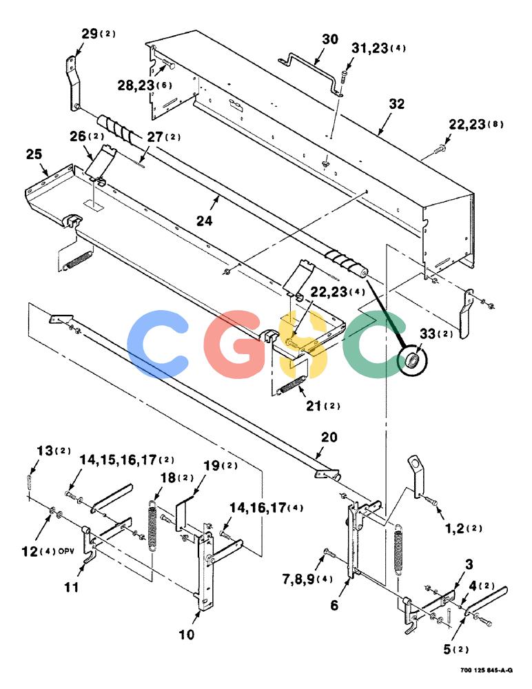 凯斯零件查询(8465) - CASE IH AUTO ROUND BALER (1/91-12/97) (9-64) - MESH WRAP KIT, BOX ASSEMBLY, SERIAL NUMBER CFH0073001 THROUGH CFH0073137 Case Agriculture