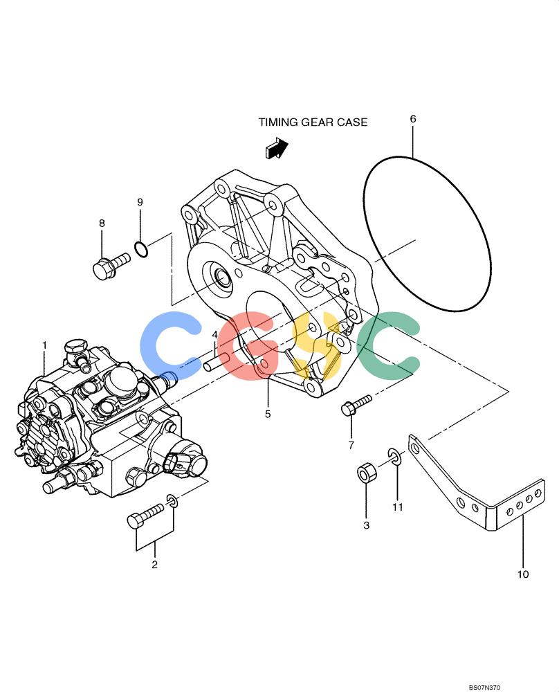 神钢零件查询(ED150) - BLADE RUNNER ACERA SR EXCAVATOR DOZER (TIER 3 ) ASN YL06-01201 (5/08-12/12) (09-30[00]) - INJECTOR PUMP INSTALLATION Kobelco