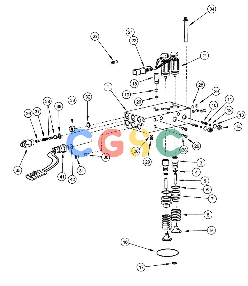 凯斯零件查询(FLX3300B) - FLOATER - 2002 (9/02-10/03) (02-050) - FUEL INJECTION PUMP - ACCUMULATOR KIT Case Agriculture