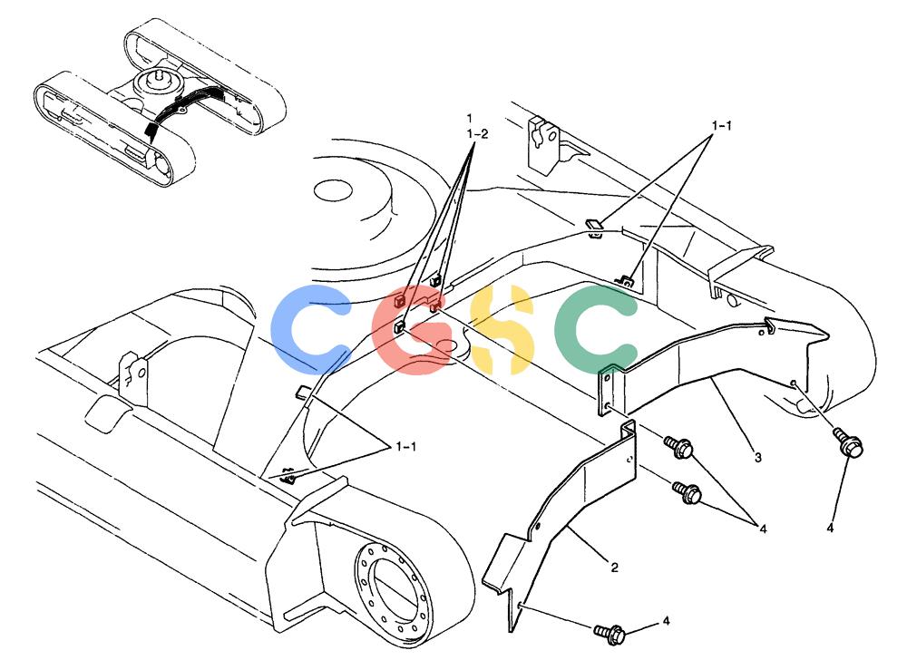 纽荷兰零件查询(E70) - MIDI CRAWLER EXCAVATOR (NA) (1/06-) (114) - FRAME COVERS New Holland Constructuion